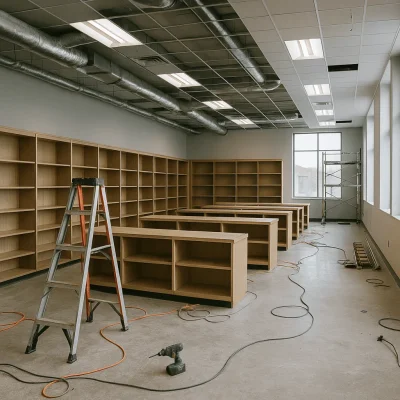 School Library Construction in Tacoma, WA