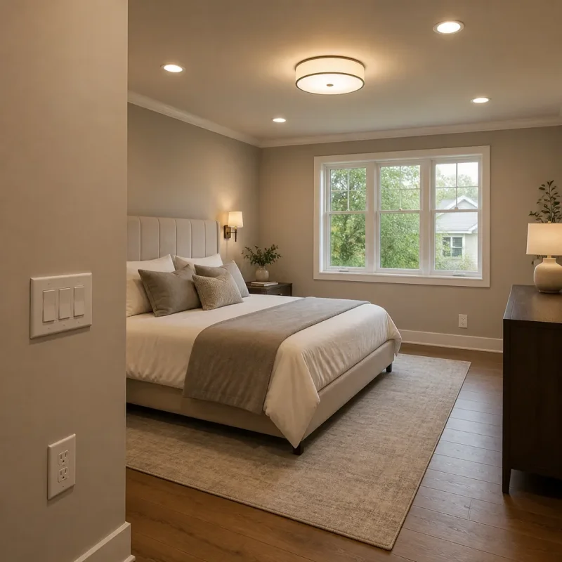 Bedroom Lighting & Electrical in Seattle, WA