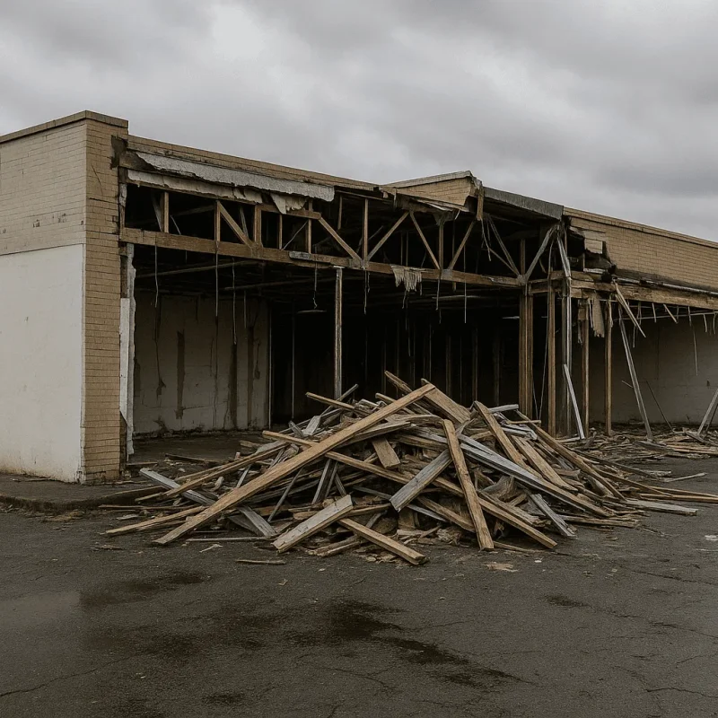 Seattle Retail Exterior Demolition — Façades, Canopies & Hardscape