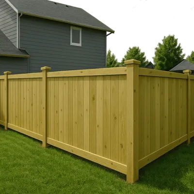 Pressure-Treated Fence Installation in Bellevue, WA