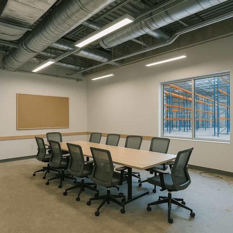 Seattle Warehouse Conference Rooms — AV, Acoustics & Glass Systems