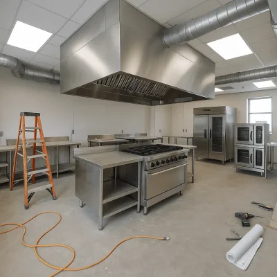 Seattle School Kitchen Construction — Hoods, Grease & Workflow