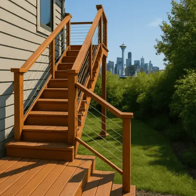 Deck Stairs Construction and Remodeling in Bellevue, WA