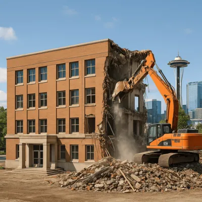 Seattle Government Exterior Demolition — Façades, Canopies & Hardscape