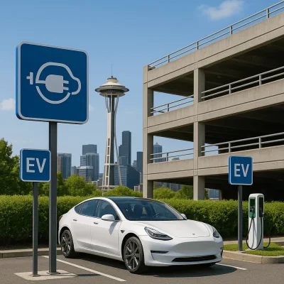 Seattle EV Charging Parking Facilities — Conduits, Power & Safety