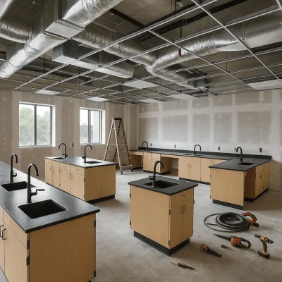 Seattle Lab Classroom Construction — Casework, Fume Hoods & Safety