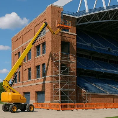 Seattle Sports Facility Façade Renovation — Recladding, Coatings & Signage