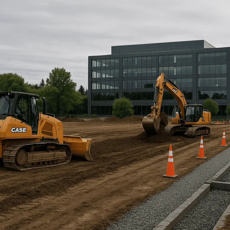 Seattle Office Site Preparation — Clearing, Grading, Utilities & Pads