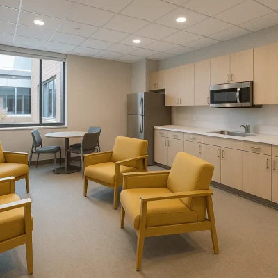 Seattle Healthcare Support & Staff Areas — Clean/Soiled Utility, EVS & Workflow