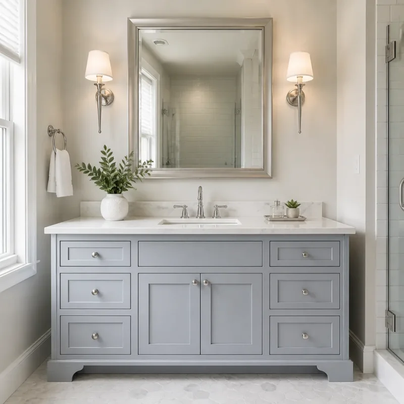Vanity Cabinet Painting in Seattle, WA
