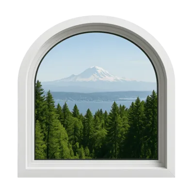 Custom Shape Window Installation in Bellevue, WA