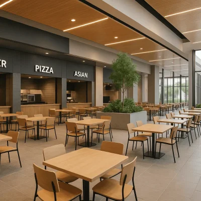Seattle Food Court Construction — Kitchens, Seating & Ventilation