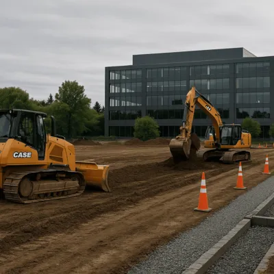 Seattle Office Site Preparation — Clearing, Grading, Utilities & Pads