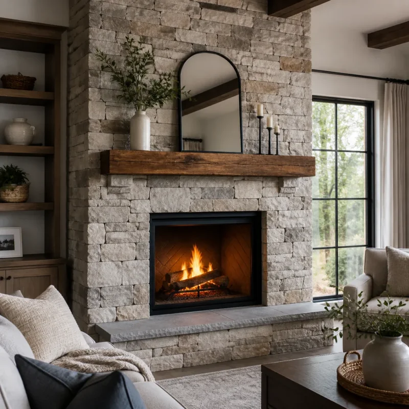 Stone Fireplaces in Seattle, WA