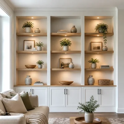 Living Room Shelving in Seattle, WA