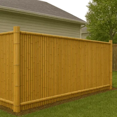 Bamboo Fence in Seattle, WA