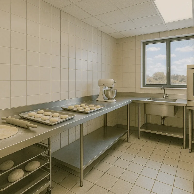 Seattle Pastry Kitchen Construction — Worktops, Ovens & Proofing