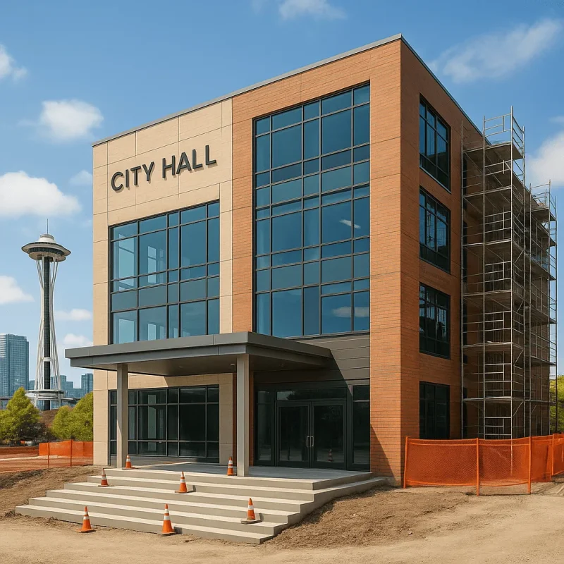 Seattle City Hall Construction — Chambers, Service Counters & Security