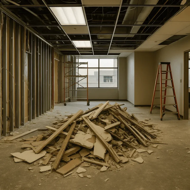 Seattle Healthcare Interior Demolition — Soft Strip, Saw-Cut & Slab Infill