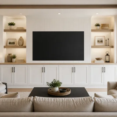 Living Room Media Walls in Seattle, WA