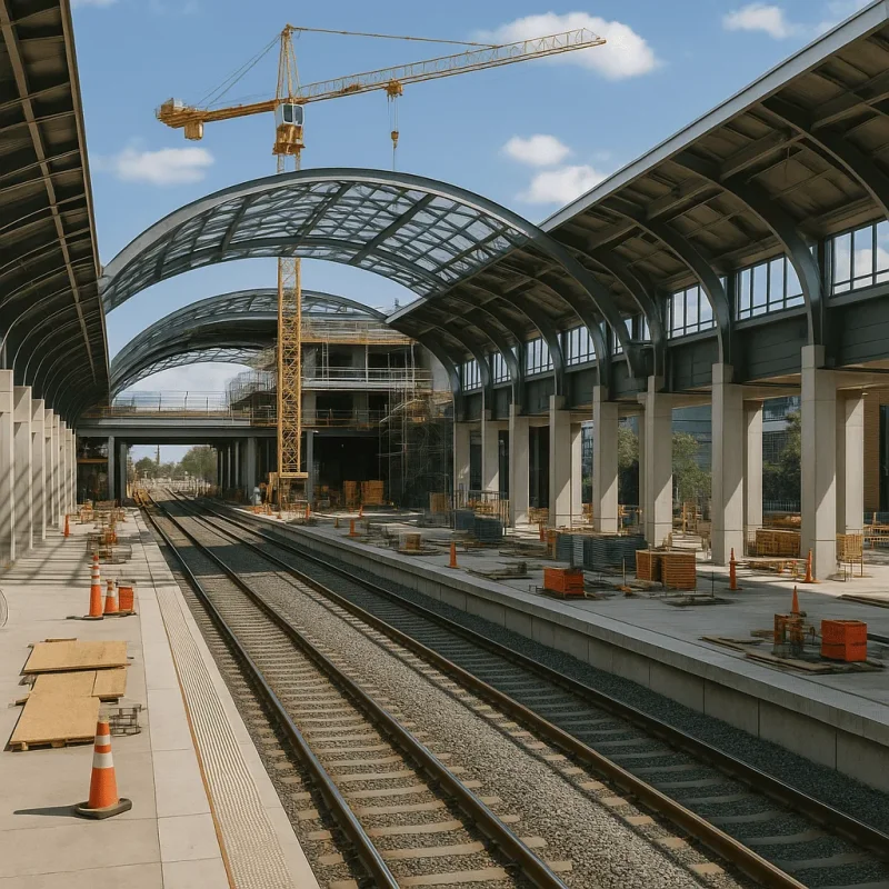 Seattle Train Station Construction — Platforms, Concourse & MEP