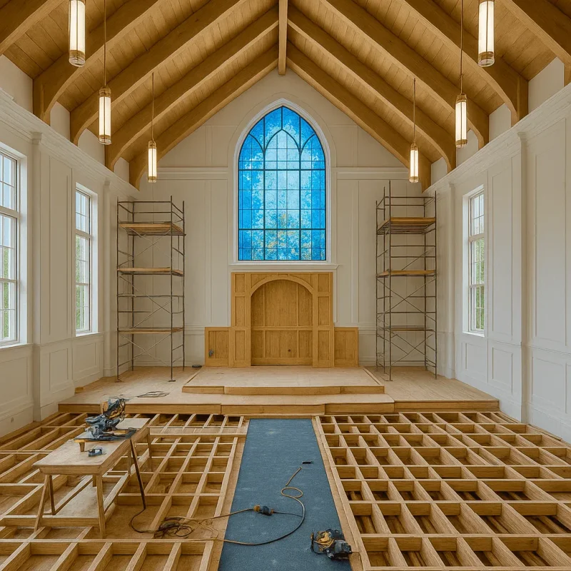 Seattle Sanctuary Construction — Acoustics, AV, Lighting & Sightlines