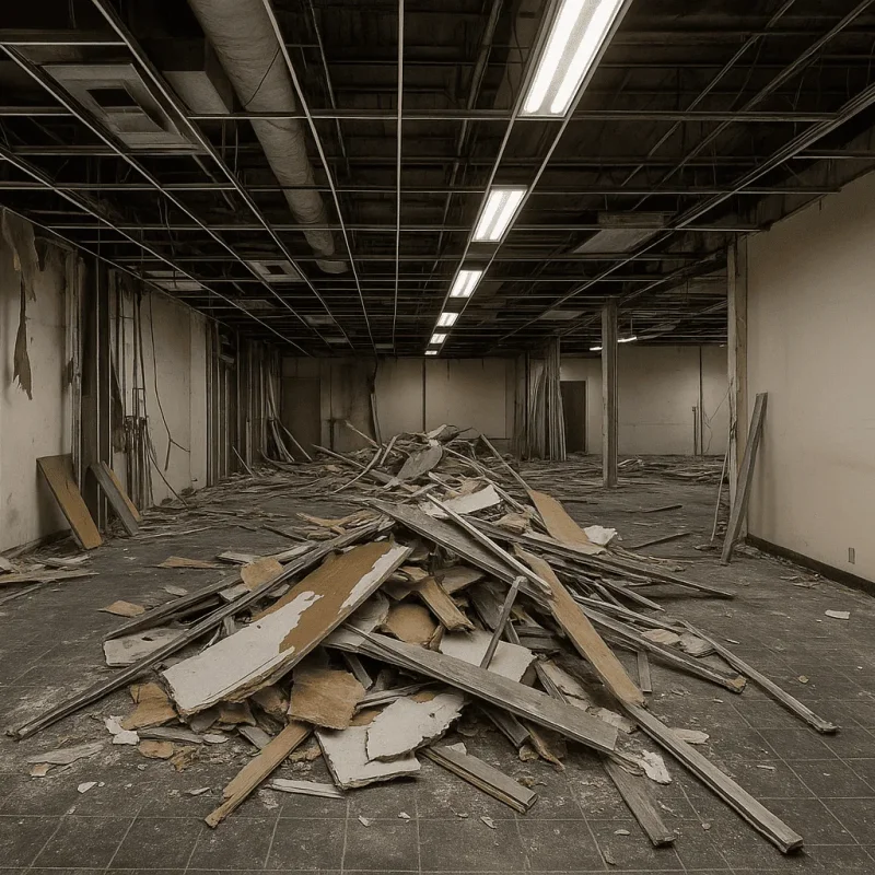 Seattle Retail Interior Demolition — Soft Strip-Out, Saw-Cut & Haul-Off
