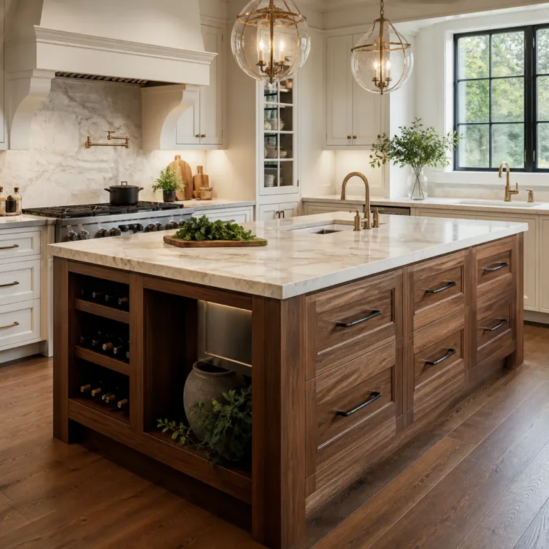 Custom Kitchen Island in Seattle, WA