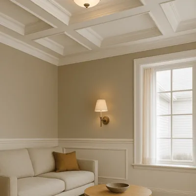 Coffered Ceiling Installation in Seattle, WA