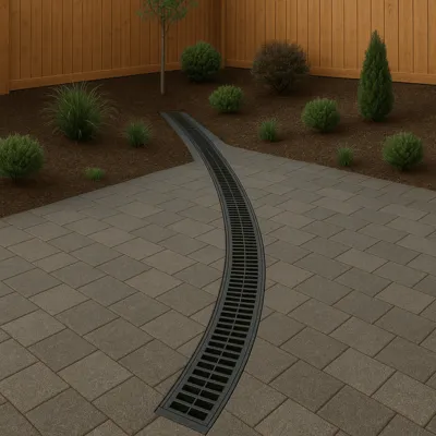 Channel Drain Installation in Bellevue, WA