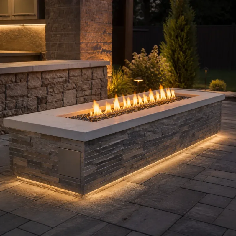 Gas Line Fire Features Installation in Bellevue, WA