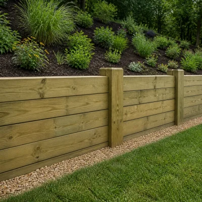 Timber Retaining Wall in Seattle, WA
