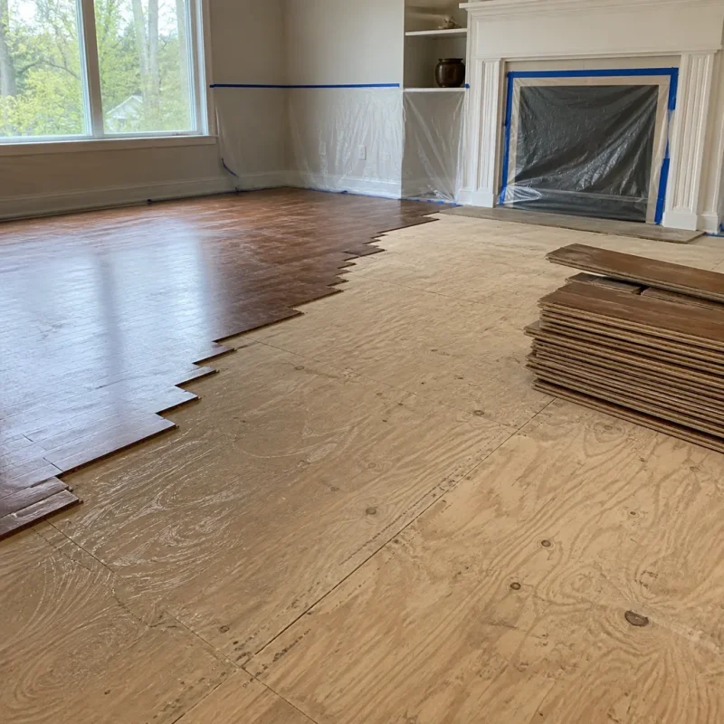 Living Room Floor Removal in Seattle, WA