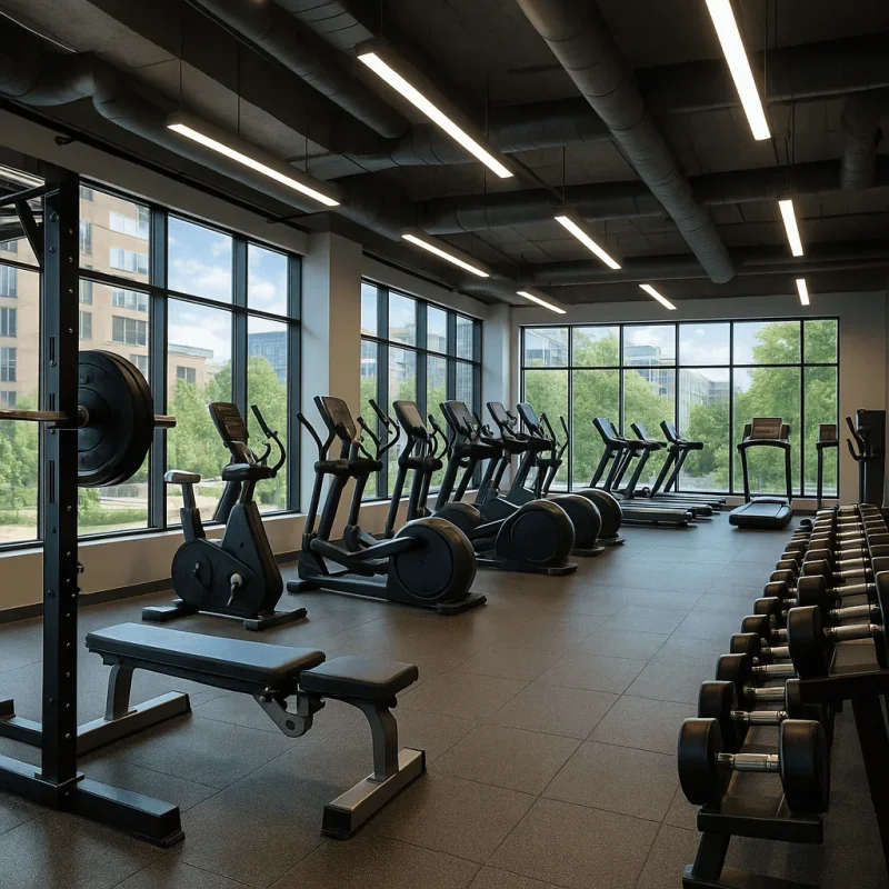 Seattle Fitness Center Construction — Flooring, Mirrors, HVAC & Lighting