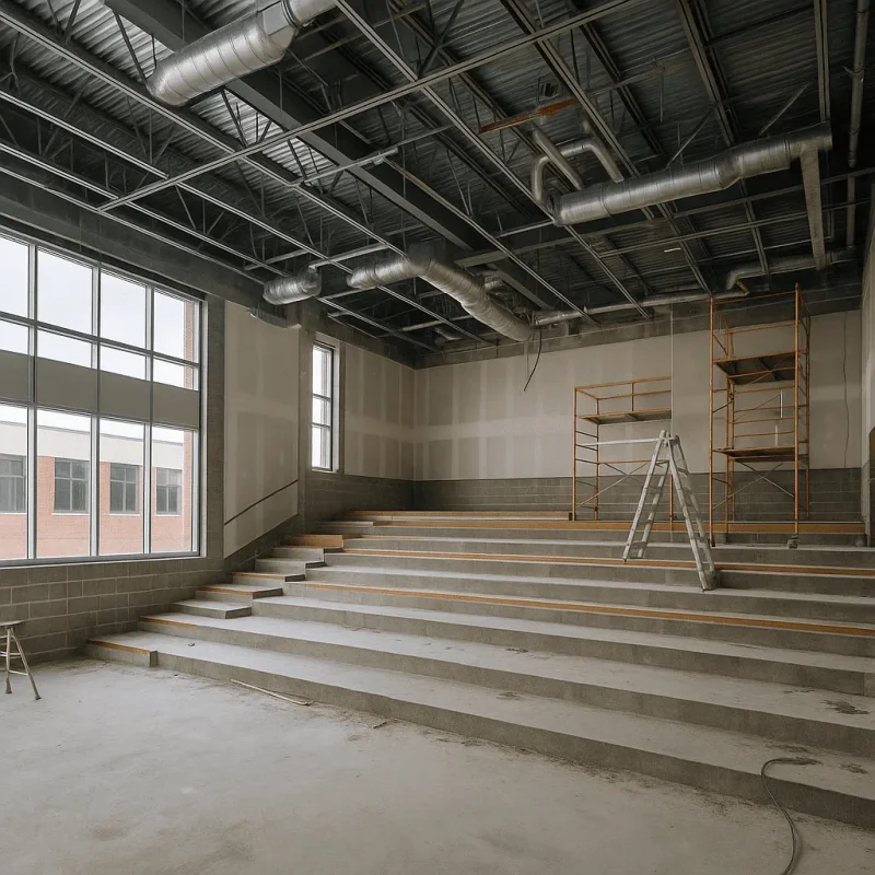 Seattle Lecture Hall Construction — Tiered Seating, AV & Acoustics