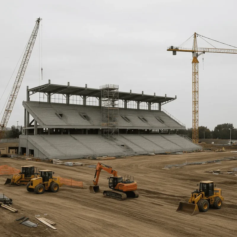 Seattle School Stadium Construction — Turf, Track, Lighting & Press Box
