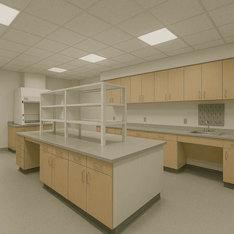 Seattle Laboratory Construction — Casework, Fume Hoods & Utilities