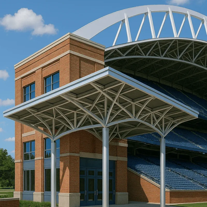Seattle Sports Facility Entrances & Canopies — Vestibules, Doors & Lighting