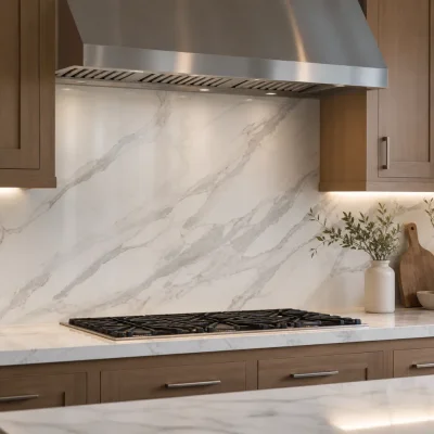 Slab Backsplash Installation in Bellevue, WA
