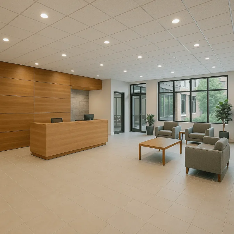 Seattle Office Lobby Remodeling — Premium Entrances, Reception & Finishes