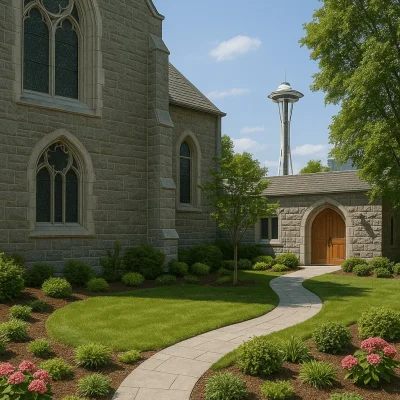 Seattle Religious Landscaping — Plantings, Walkways & Stormwater