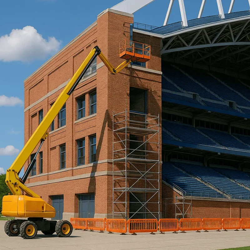 Seattle Sports Facility Façade Renovation — Recladding, Coatings & Signage