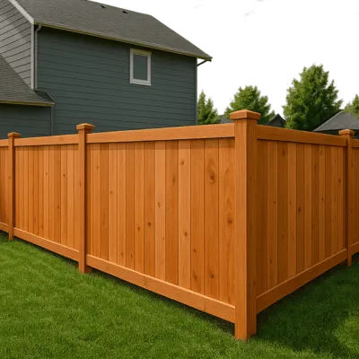 Redwood Fence Installation in Bellevue, WA