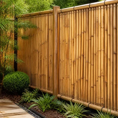 Bamboo Fence in Seattle, WA