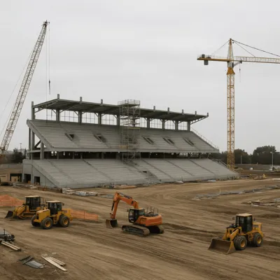 Seattle School Stadium Construction — Turf, Track, Lighting & Press Box