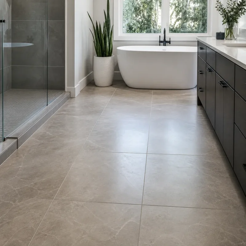 Porcelain Tile Flooring Installation in Bellevue, WA