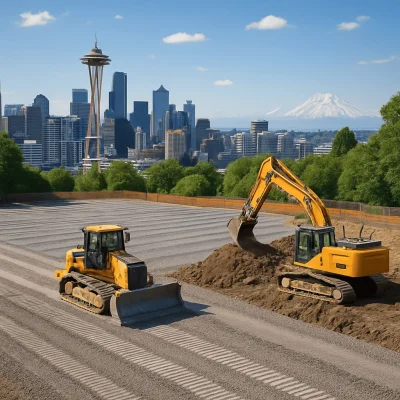 Seattle Parking Site Preparation — Grading, Drainage & Utilities