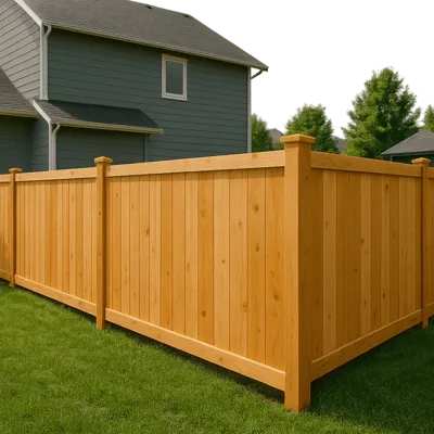Cedar Fence Installation in Bellevue, WA
