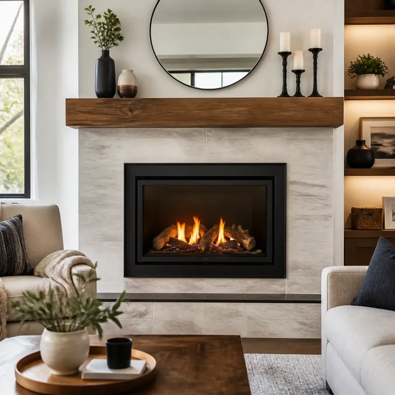 Living Room Gas Fireplaces in Seattle, WA