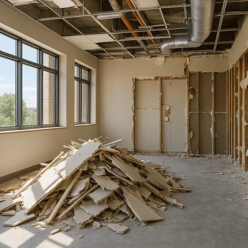 Seattle Educational Interior Demolition — Soft Strip, Saw-Cut & Haul-Off